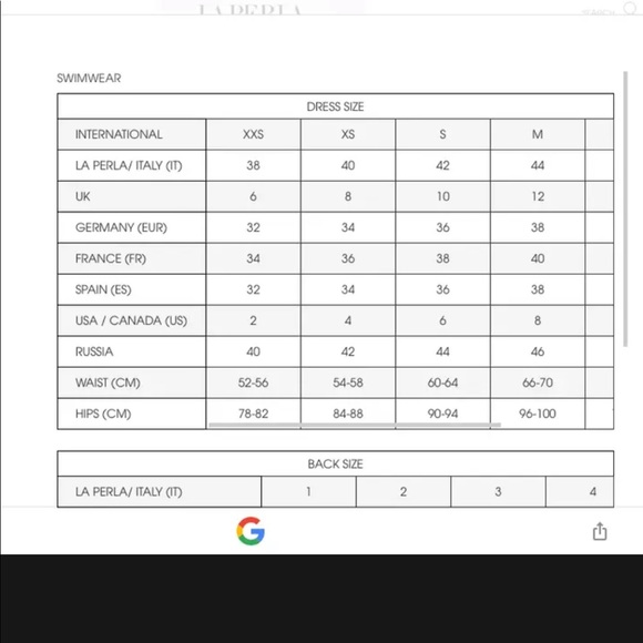 Nwt La Perla bikini graphique sz 8 bandeau top - Picture 9 of 9